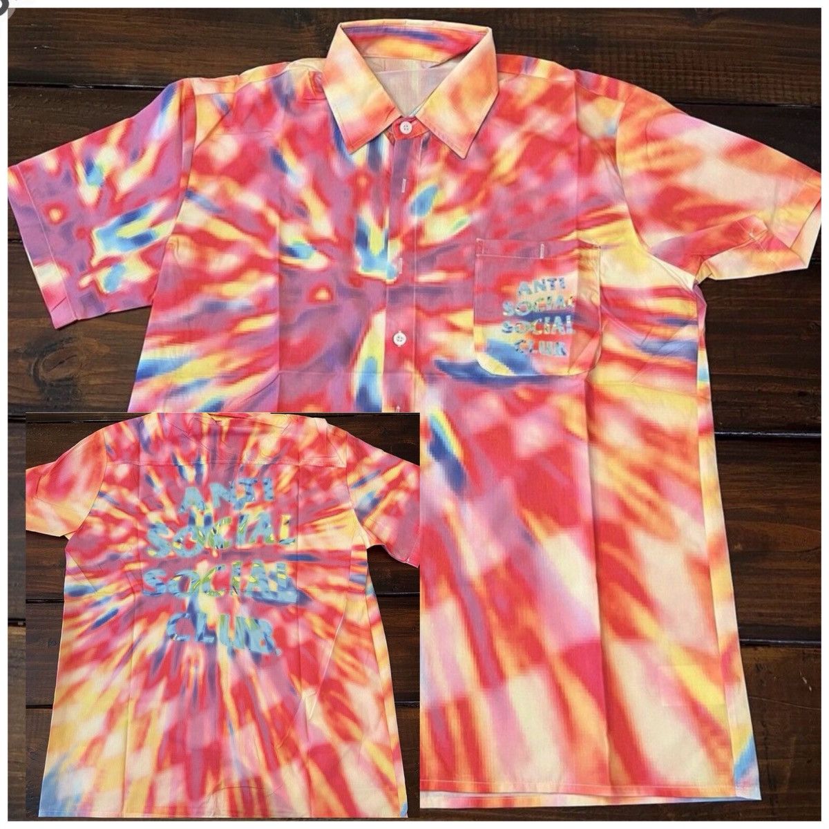 Anti Social Social Club Anti Social Social Club Colorblind Tie Dye Button Up Shirt Size US S / EU 44-46 / 1 - 1 Thumbnail