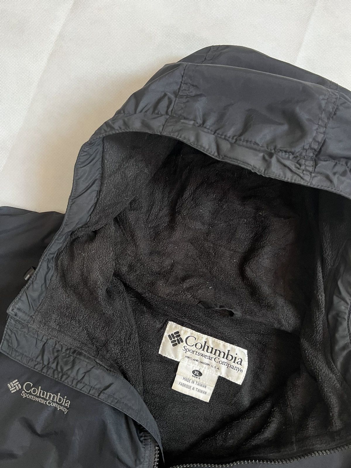 Columbia Columbia Sportswear Hooded Windbreaker Black Faded Size US XL / EU 56 / 4 - 4 Thumbnail