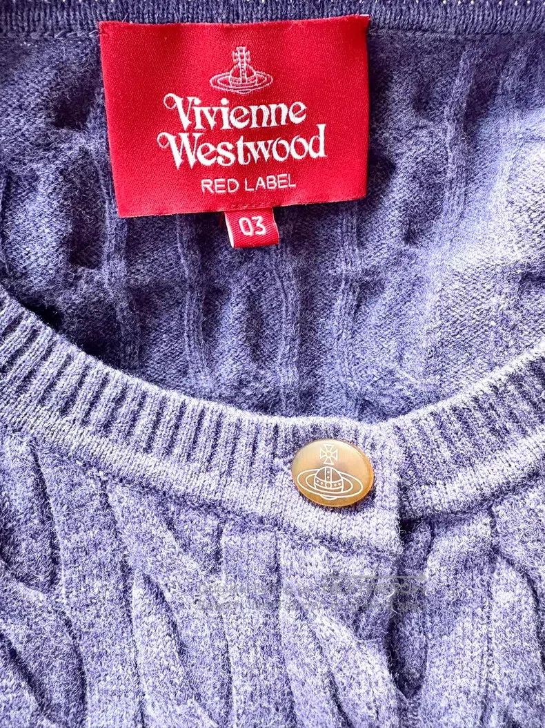 Vivienne Westwood Vivienne Westwood Lavender Crochet Knit Open Cardigan Size L / US 10 / IT 46 - 6 Thumbnail