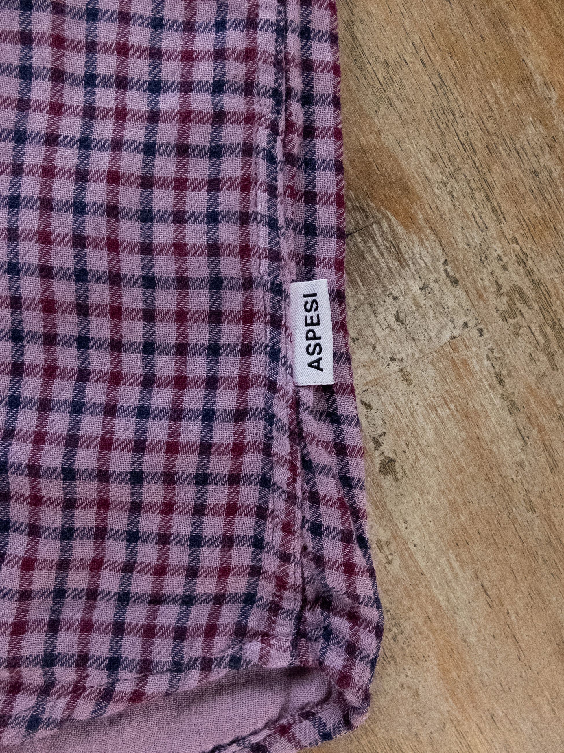 Aspesi ASPESI New Robert pink plaid button down flannel shirt M Size US M / EU 48-50 / 2 - 4 Thumbnail