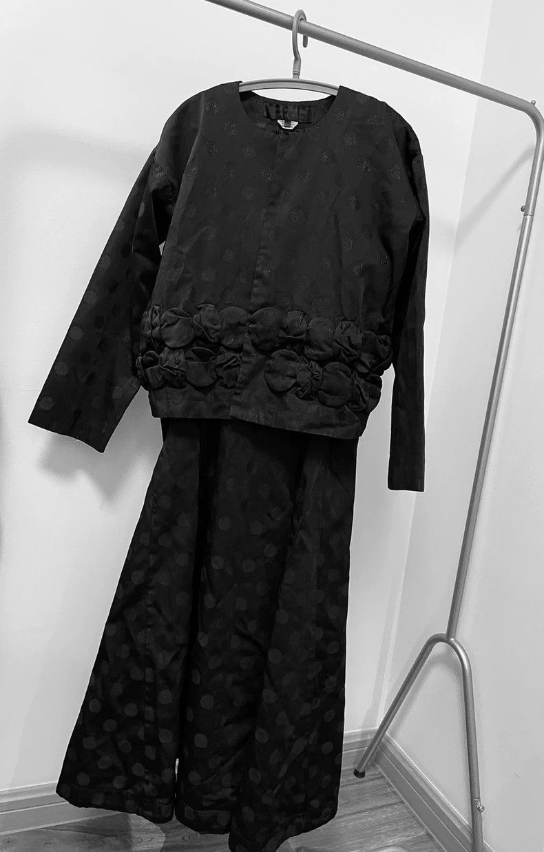 Comme des Garcons Comme Des Garcons Polka dot dark stripe hidden button coat Size XS / US 0-2 / IT 36-38 - 4 Thumbnail