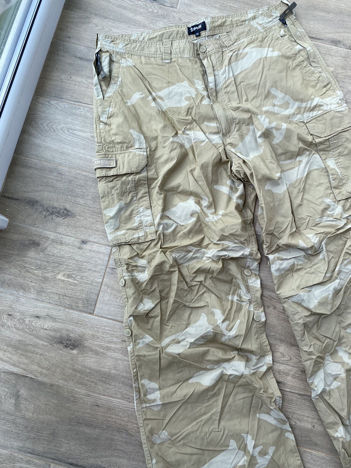 Schott × Vintage Vintage Camo Scott Cargo Pants Size US 36 / EU 52 - 4 Thumbnail
