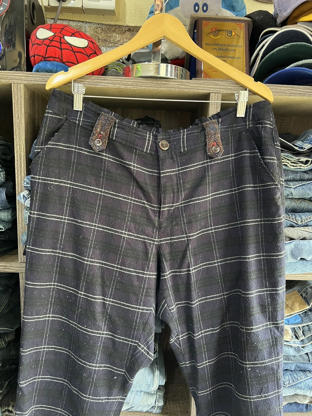 Harris Tweed 🔥Harris Tweed Plaid Pant Size US 37 - 3 Thumbnail