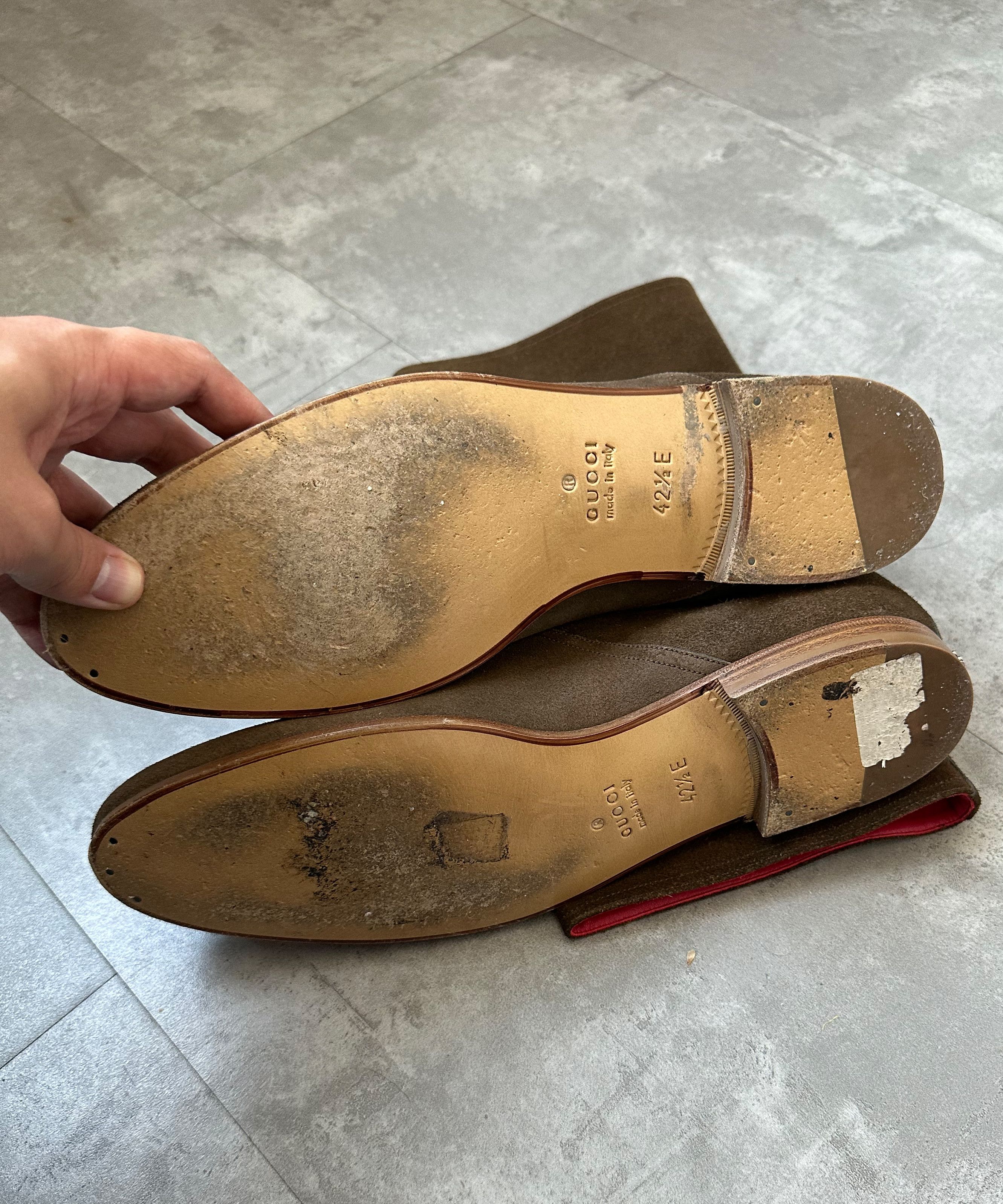Gucci GUCCI Boots Suede Ankle Shoes Logo Brown Vintage Size US 10 / EU 43 - 10 Thumbnail