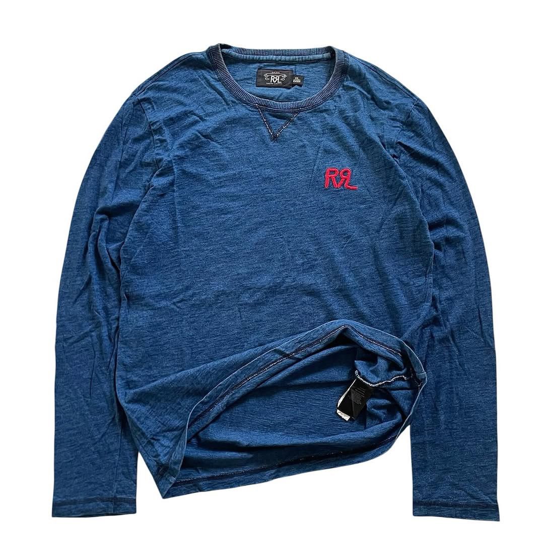 RRL Ralph Lauren LAST CALL‼️RRL Blue Indigo Long Sleeve Size US XXL / EU 58 / 5 - 4 Thumbnail