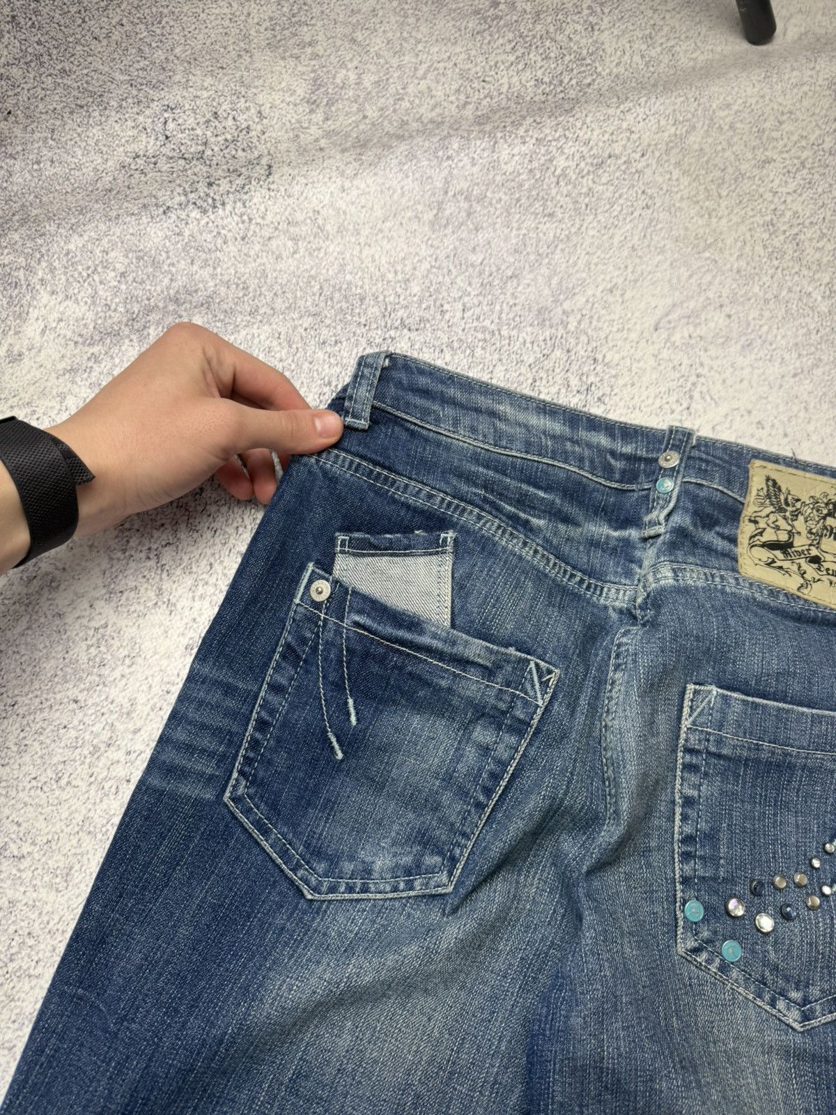 Japanese Brand Vintage Women’s Flared Jeans Y2K Japanese Size 28" / US 6 / IT 42 - 17 Thumbnail