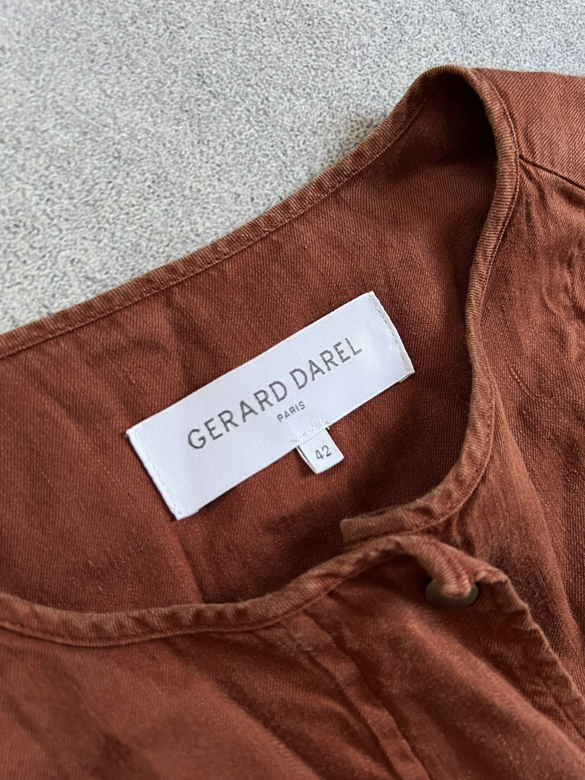 Gerard Darel Gerard Darel Linen Jacket 42 Blazer Lightweight Zip Pocket Size M / US 6-8 / IT 42-44 - 6 Thumbnail