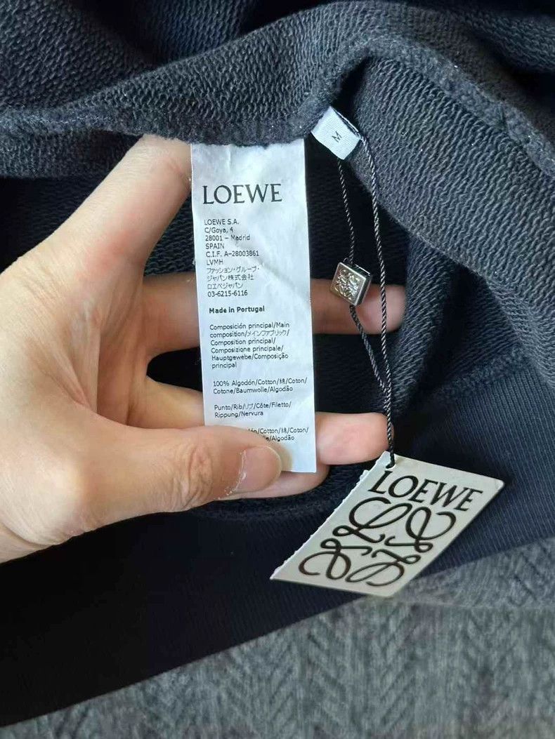 Loewe LOEWE Dark blue embroidered logo hoodie Size M / US 6-8 / IT 42-44 - 3 Thumbnail
