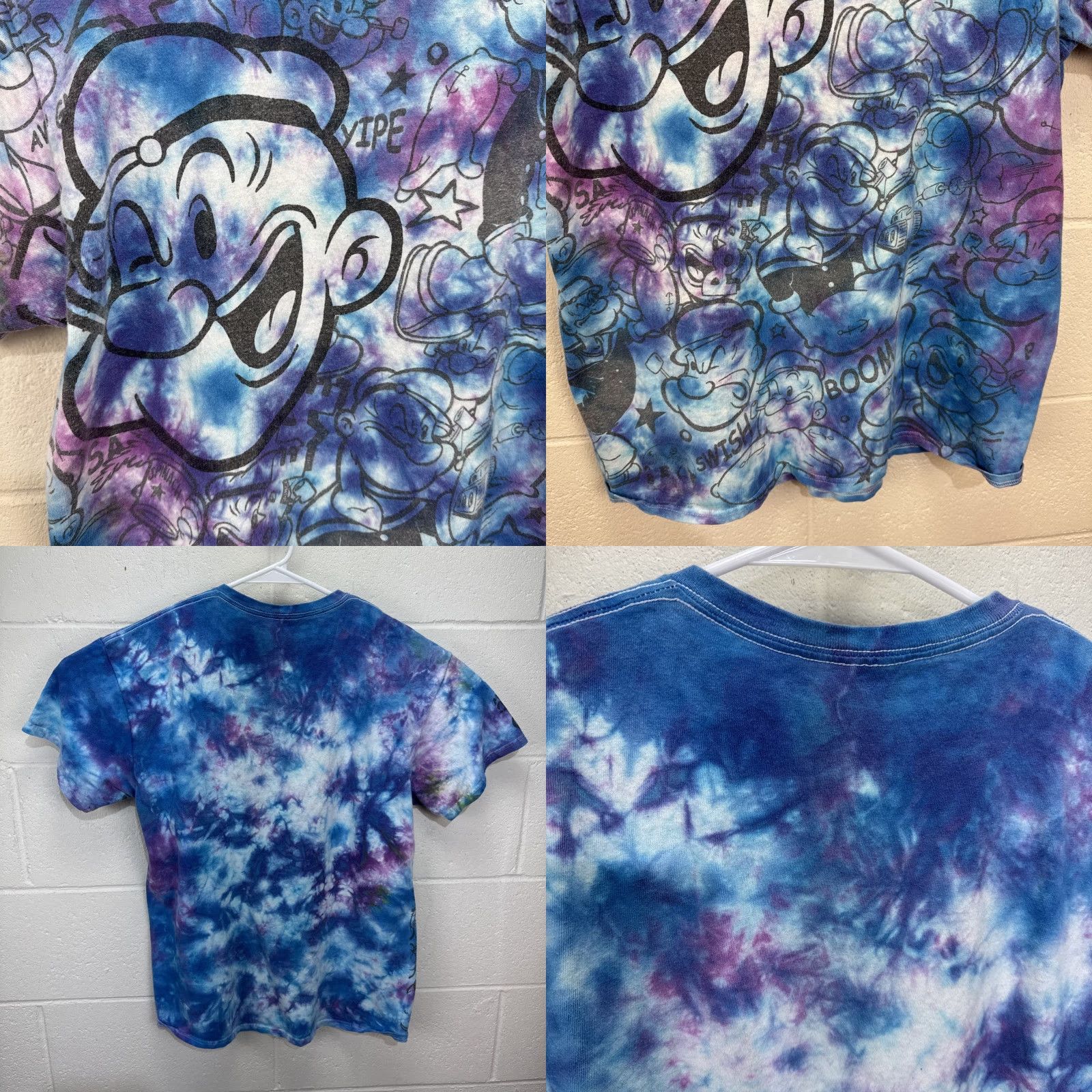 Liquid Blue Liquid Blue Popeye The Great Gazookus Short Sleeve Tie Dye T Shirt Large Multicolor Mens Size US L / EU 52-54 / 3 - 8 Thumbnail