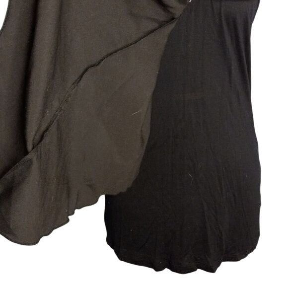 Venus Venus Size M Top Black Sleeveless Draped Top Beaded Back Det Size M / US 6-8 / IT 42-44 - 5 Thumbnail