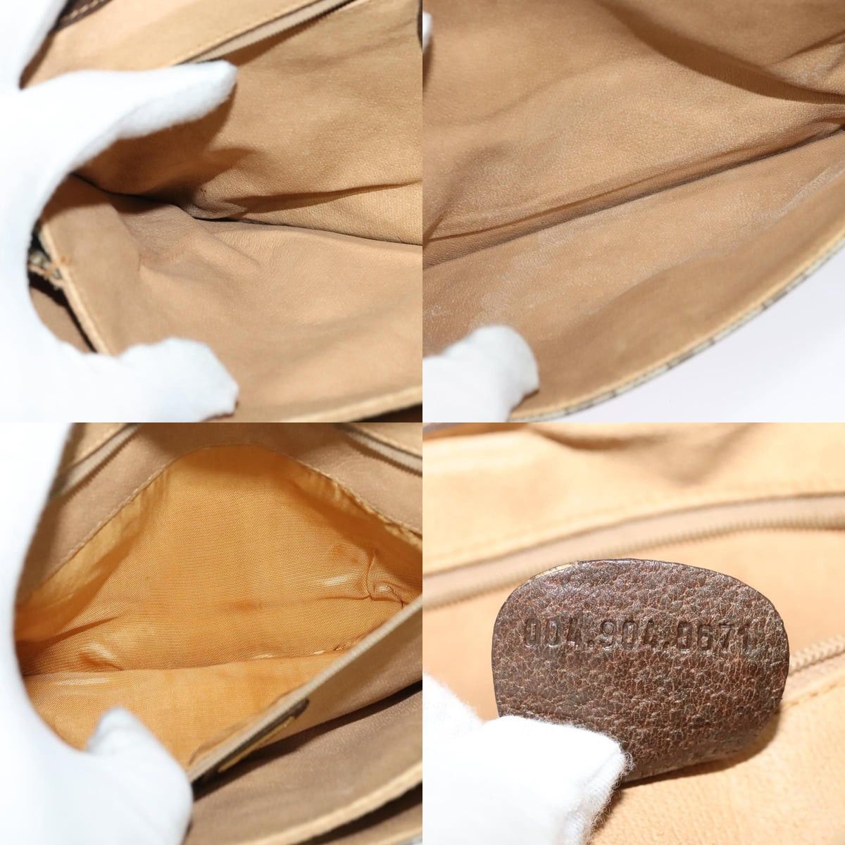 Gucci GUCCI GG Supreme Shoulder Bag Pvc Beige Gold 004 904 004 904 Size ONE SIZE - 12 Thumbnail