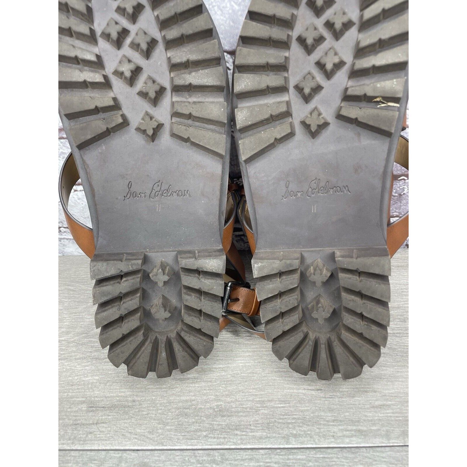 Sam Edelman Sam Edelman Eleanora Brown Leather Lug Sole Strap Sandals Wo Size US 11 / IT 41 - 6 Thumbnail