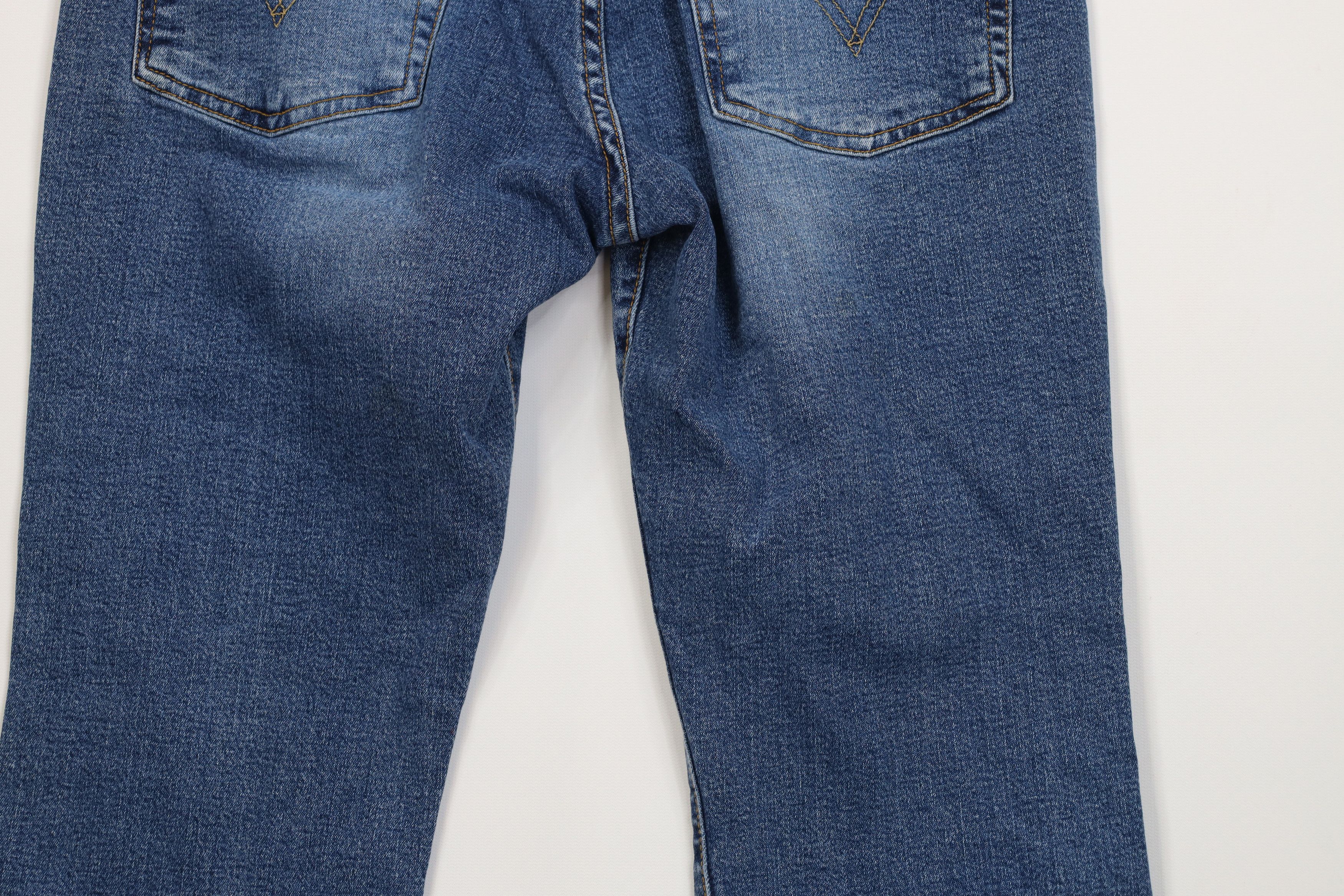 Levi's Vintage Y2K 2004 Levis 519 Babydoll Low Flared Denim Jeans Size 32" / US 10 / IT 46 - 11 Thumbnail