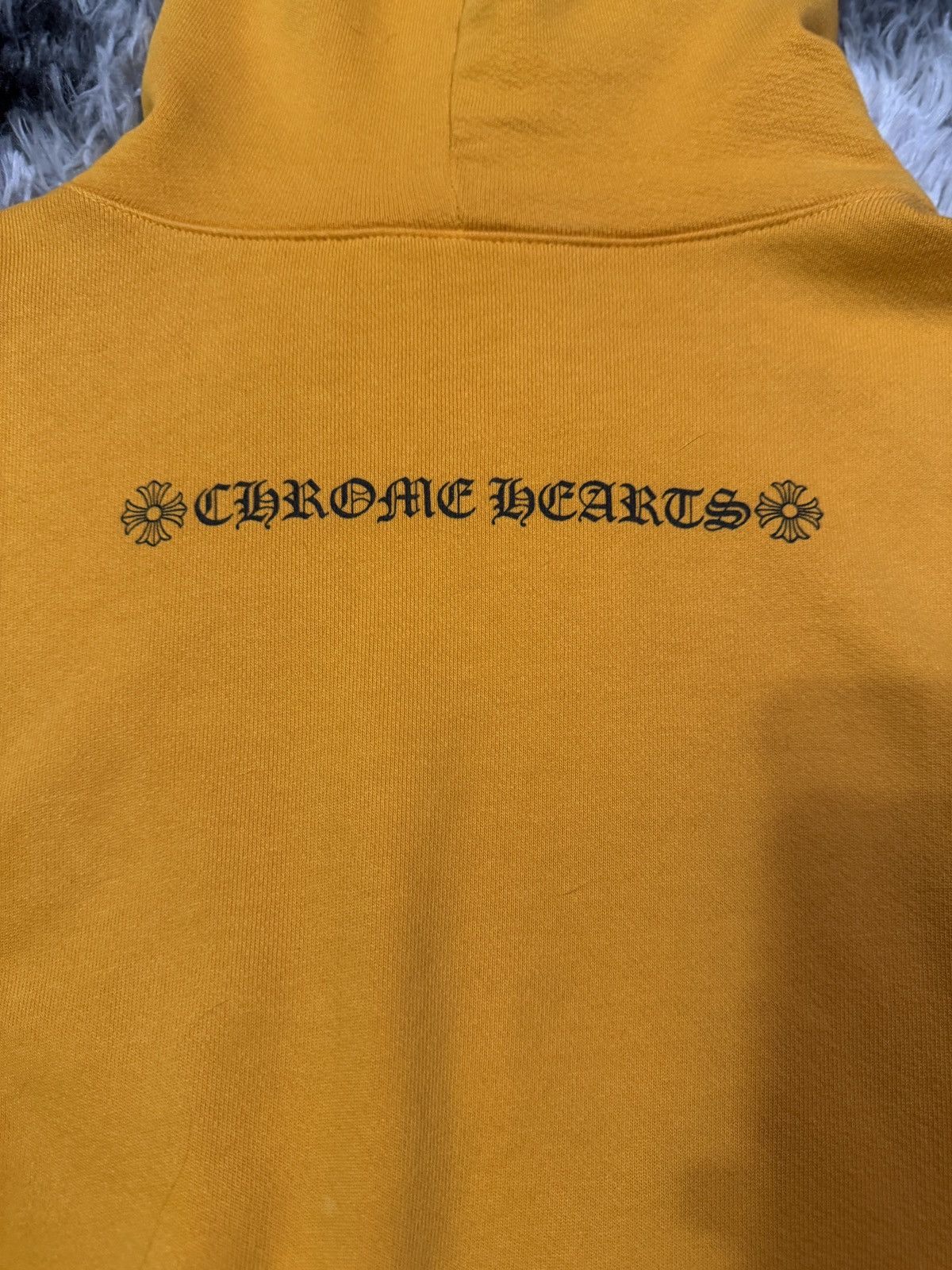 Chrome Hearts Chrome Hearts Mustard Vertical Logo Pullover Hoodie Size US M / EU 48-50 / 2 - 7 Thumbnail