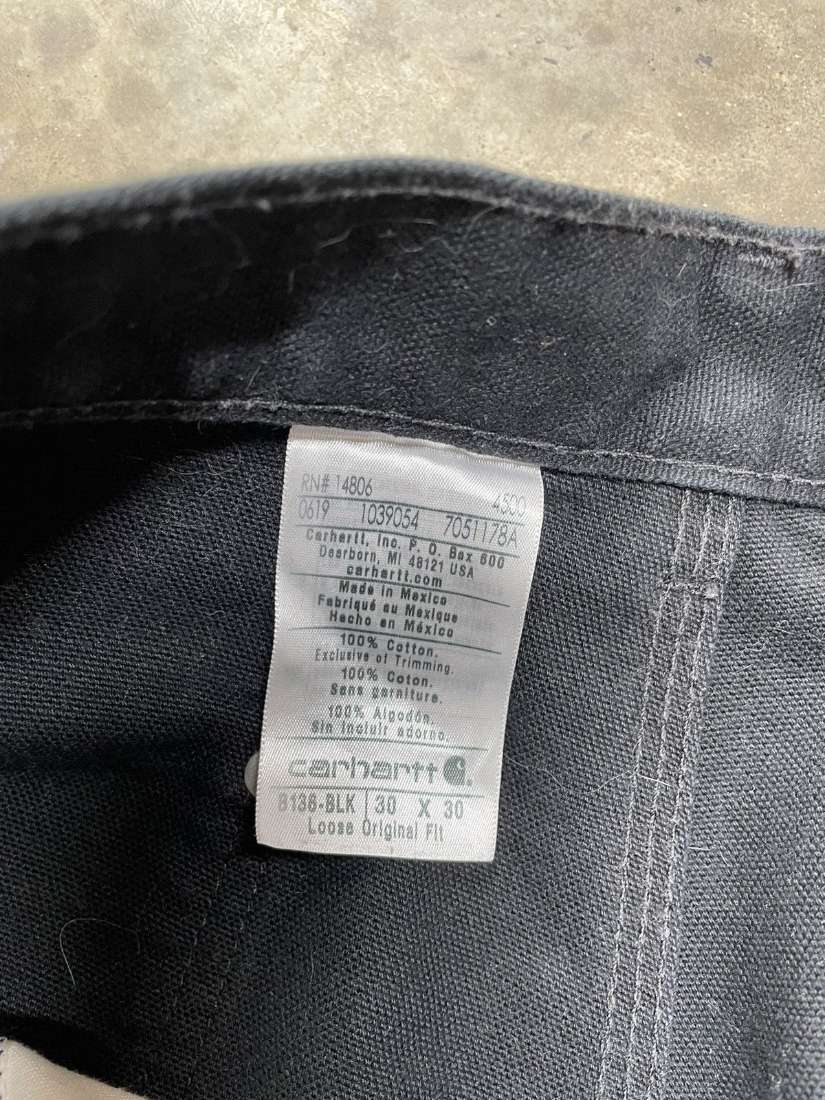 Carhartt × Vintage Carhartt Double Knee Pants Black Size US 29 - 4 Thumbnail