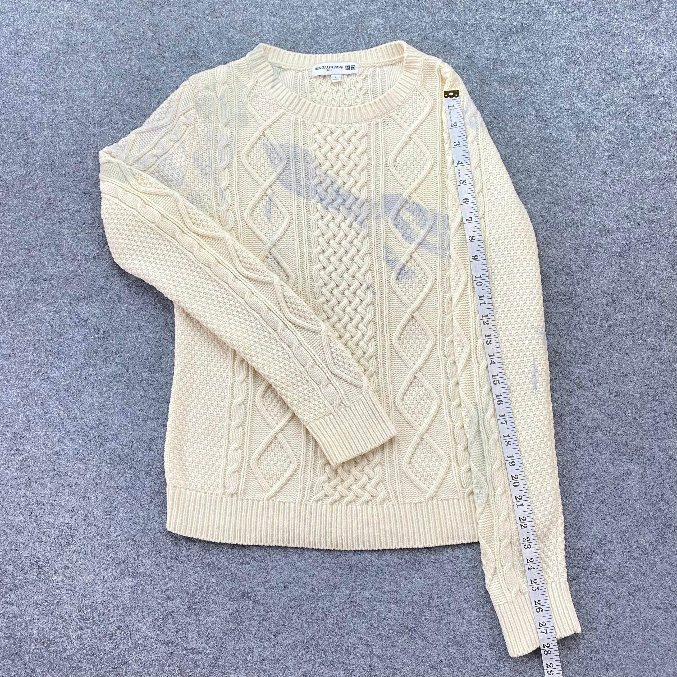 Uniqlo Vintage Ines Des La Fresangge Paris Uniqlo Cardigan Knitwear Size US L / EU 52-54 / 3 - 4 Thumbnail