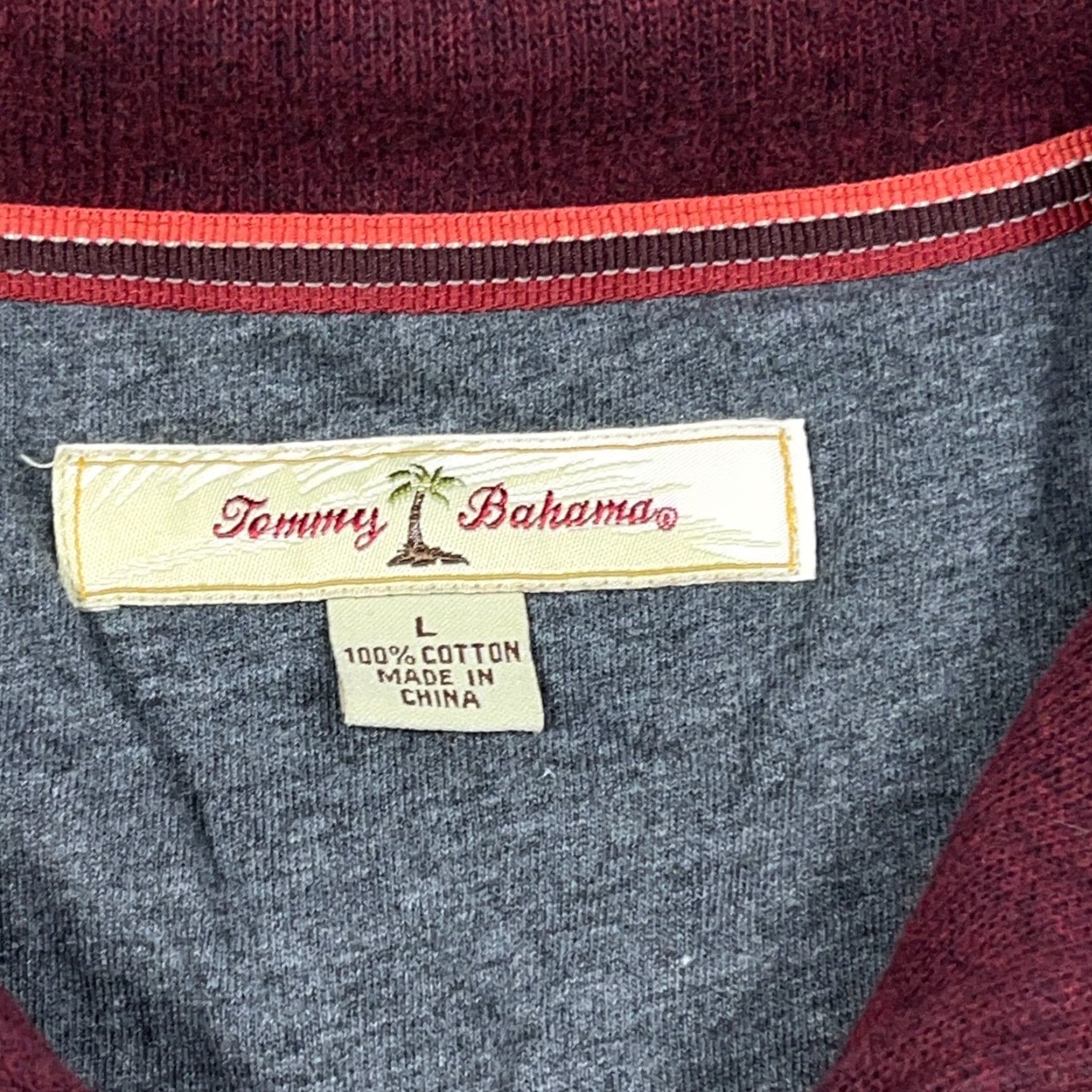 Tommy Bahama Tommy Bahama Sweater Men L Red Knit Pullover 1/4 Zip Embroidered Logo Zipper Size US L / EU 52-54 / 3 - 4 Thumbnail