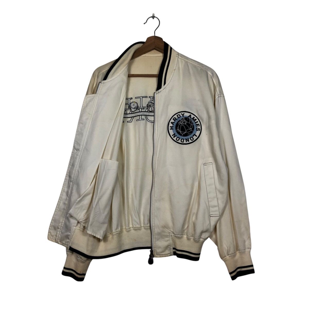 📌Vintage Bomber Jacket Hardy Amies Sport Big Logo