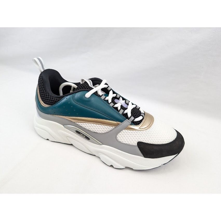 Dior o1rshd1 B22 Calf Mesh Sneakers in Water Green Size US 13 / EU 46 - 2 Thumbnail