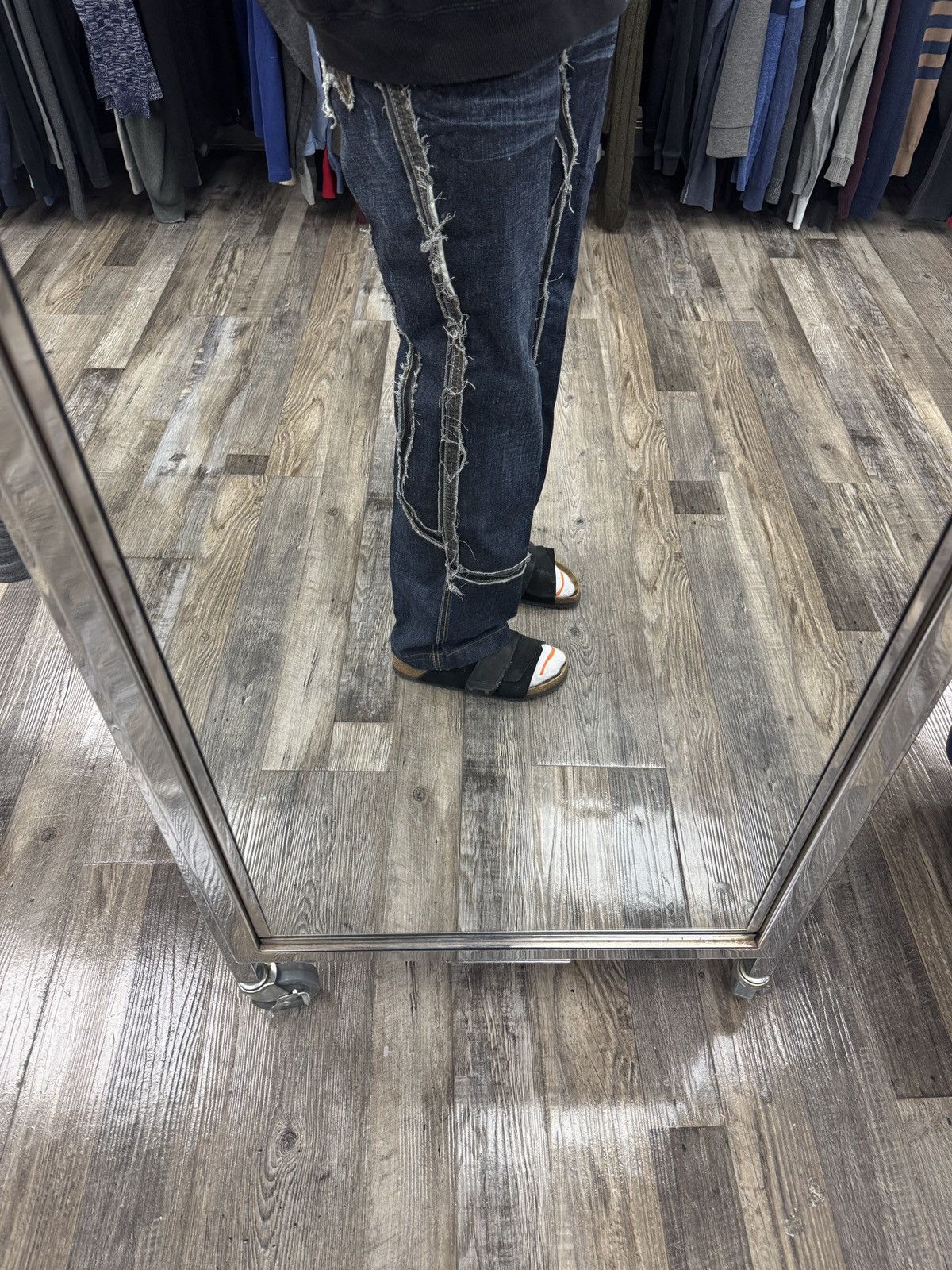 Japanese Brand × Jean Vintage Tough Jeansmith Bootcut Embroidered Japanese Denim Size US 29 - 10 Thumbnail
