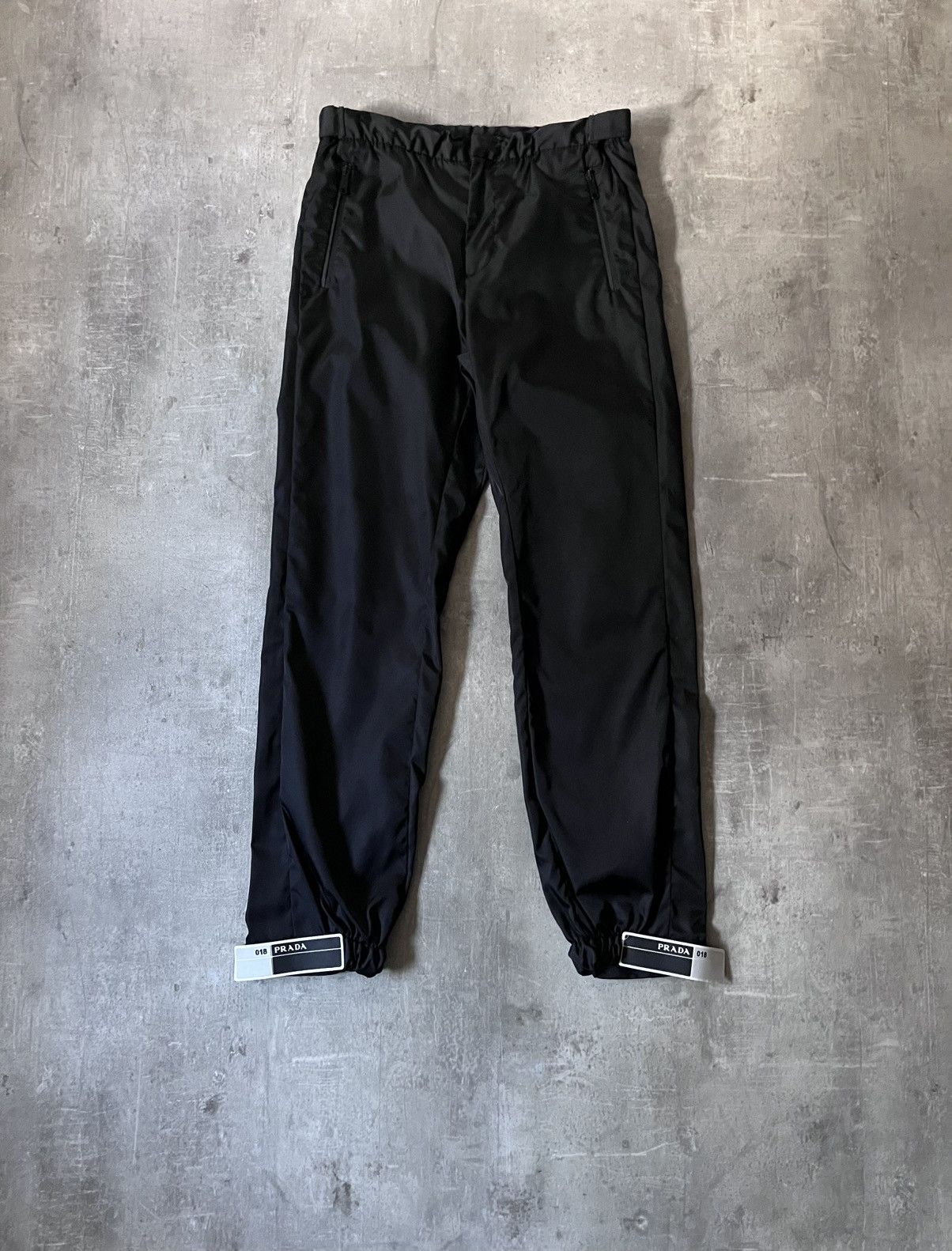 Prada Prada S/S 18 Gabardine Black Nylon Strap Pants Size US 30 / EU 46 - 1 Thumbnail