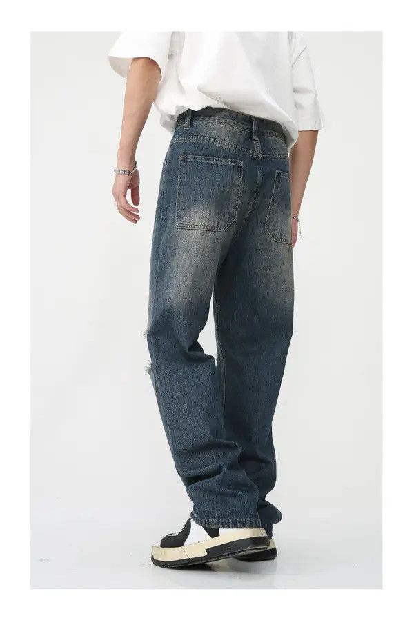 VIBE Japanese retro loose American ripped high street jeans Size US 32 / EU 48 - 6 Thumbnail