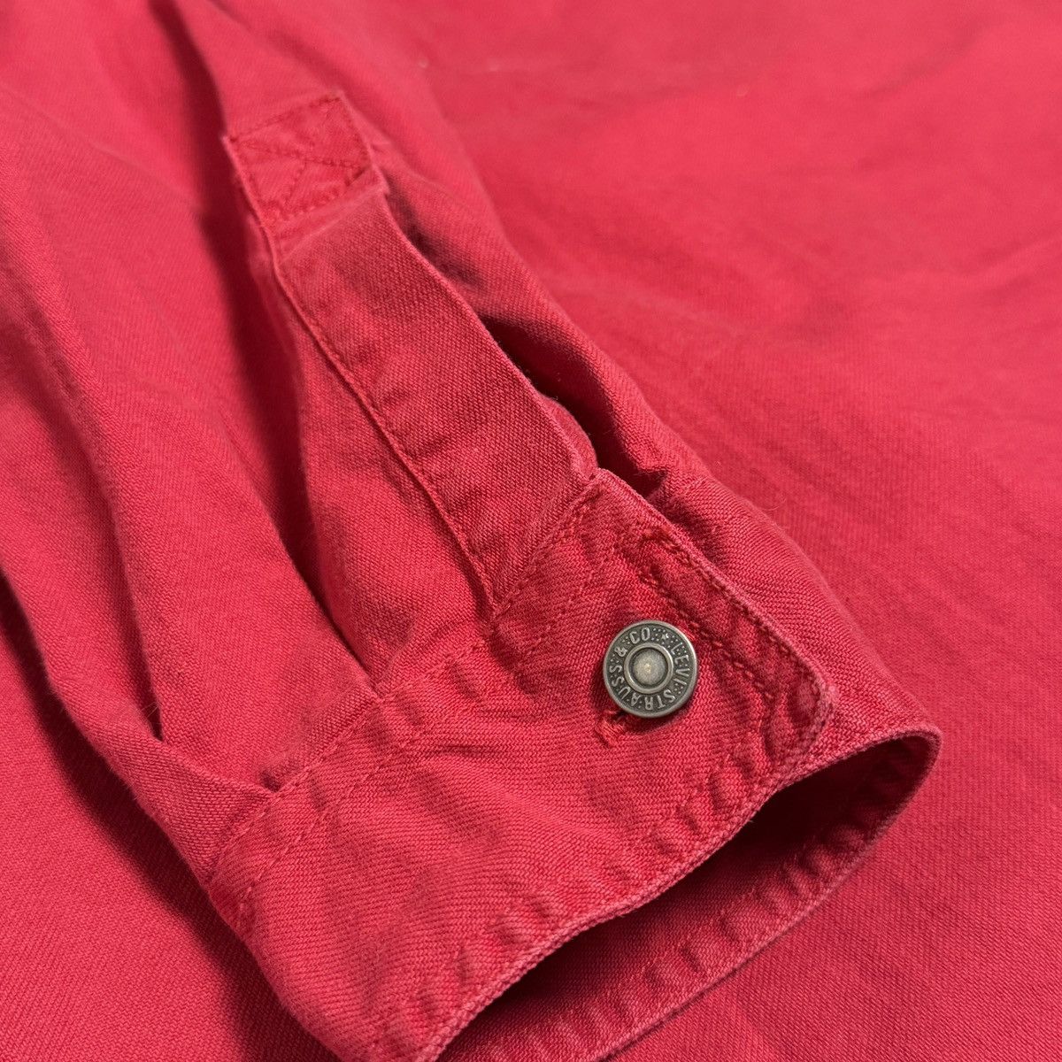 Levi's [Levi’s] 90’s Vintage Red Work Shirt Jacket Size US XL / EU 56 / 4 - 5 Thumbnail