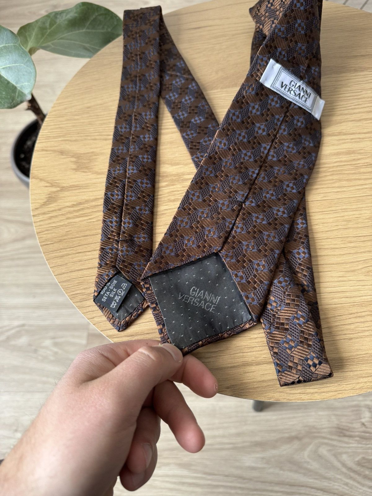 Versace Vintage Gianni Versace Silk Tie Size ONE SIZE - 4 Thumbnail