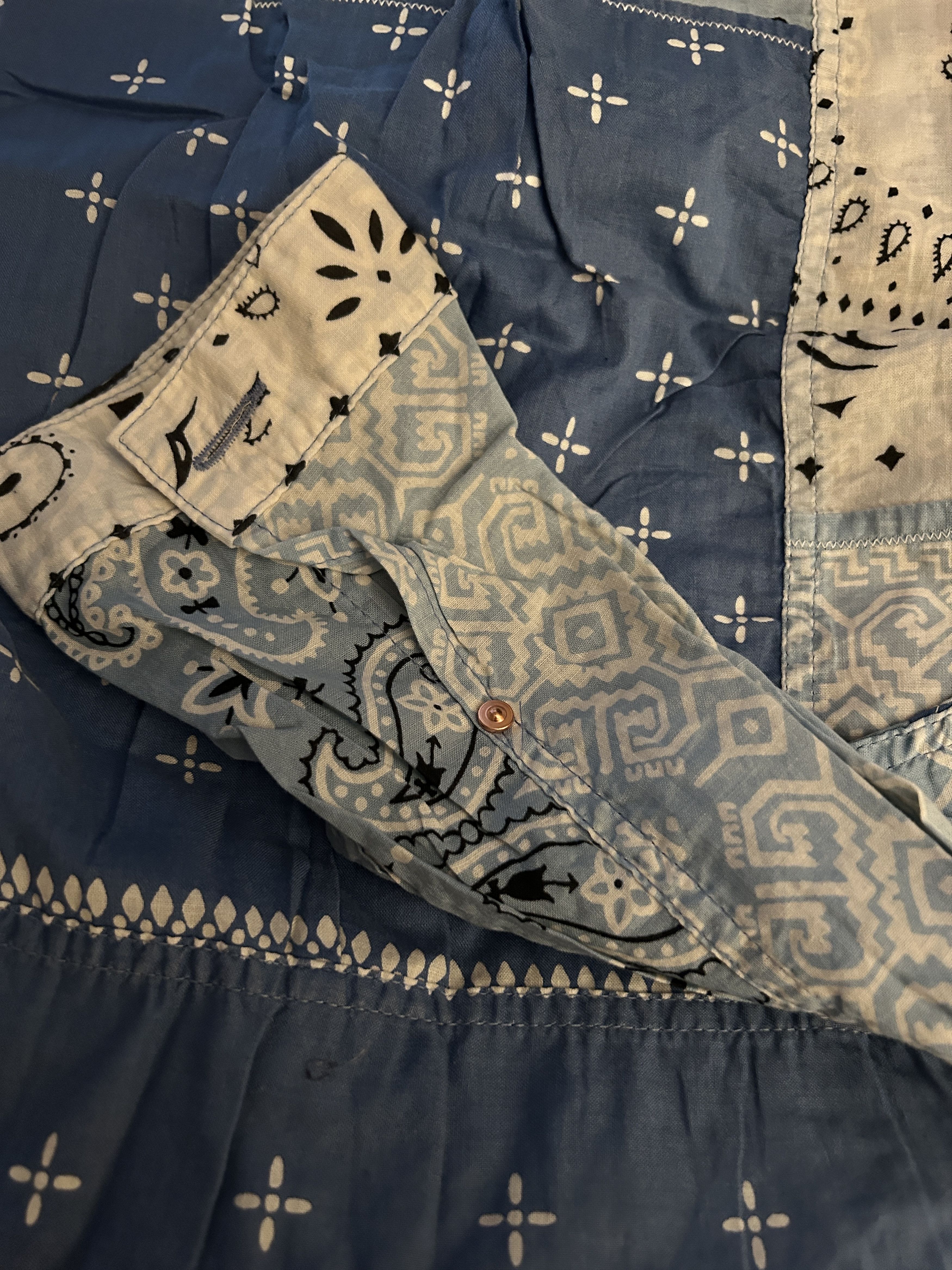 Kapital Kapital Kountry Patchwork Bandana Shirt Blue Size 5 Size US XL / EU 56 / 4 - 17 Thumbnail