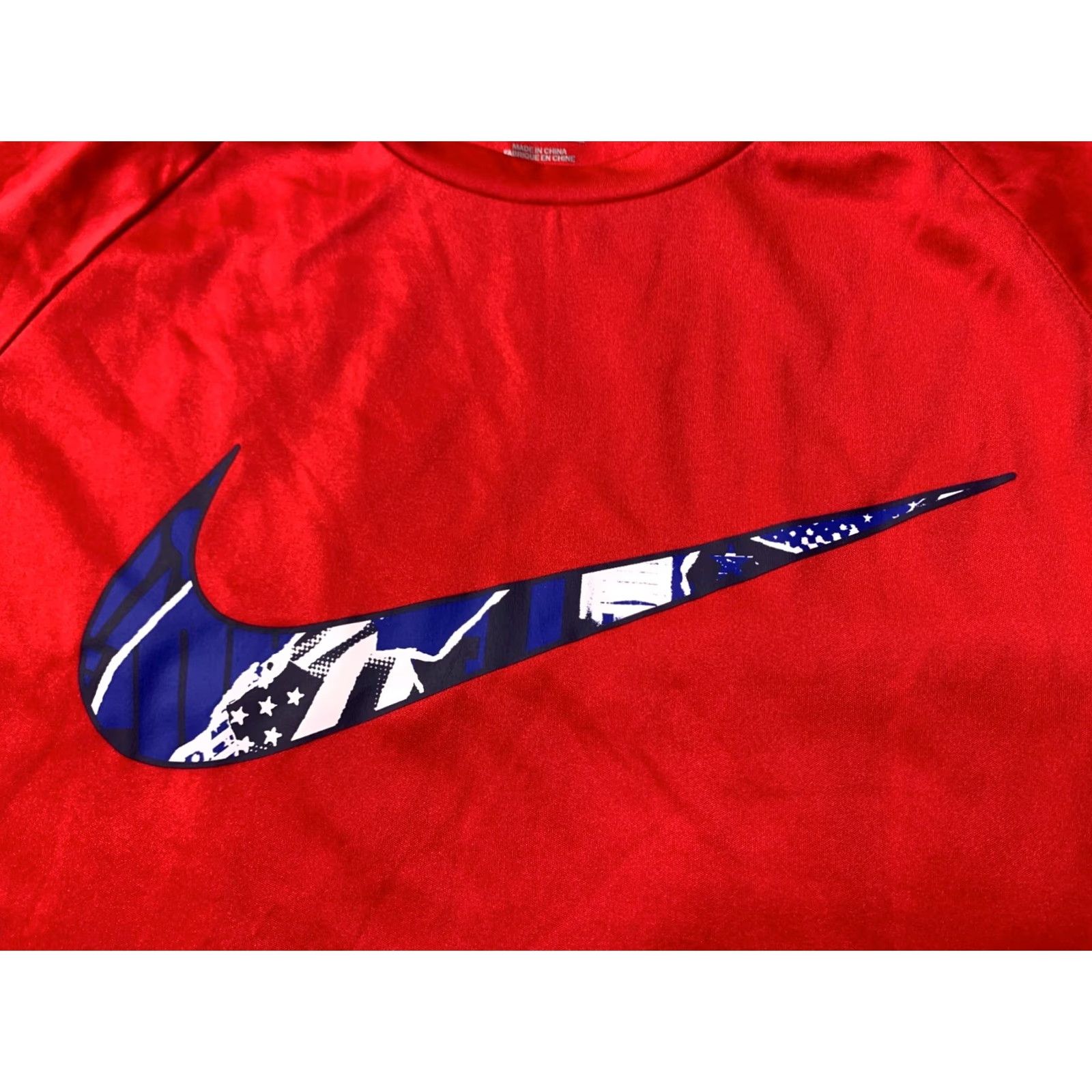 Nike Nike Swim Dri-Fit Shirt Jersey T-Shirt - Short Sleeve - Red - Size L - Men - Classic Fit - Shirt Size US L / EU 52-54 / 3 - 3 Thumbnail
