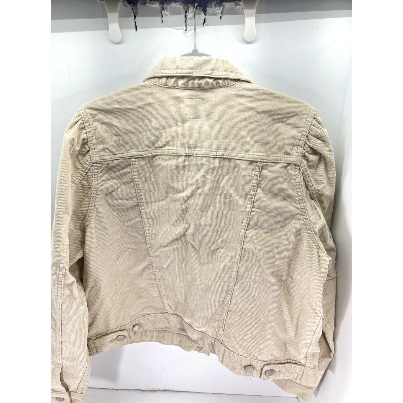 Gap VINTAGE Gap Corduroy Jacket Women XL Beige Button Puff Sleeve Stretch Cotton NWT Size XL / US 12-14 / IT 48-50 - 7 Thumbnail