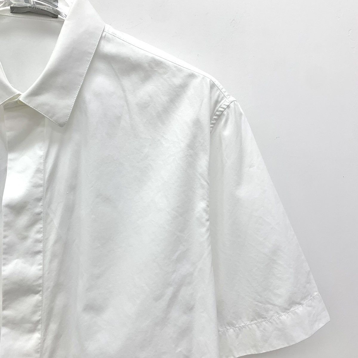 Dior Dior White Bee Embroidered Cotton Short Sleeve Shirt Size S / US 4 / IT 40 - 3 Thumbnail