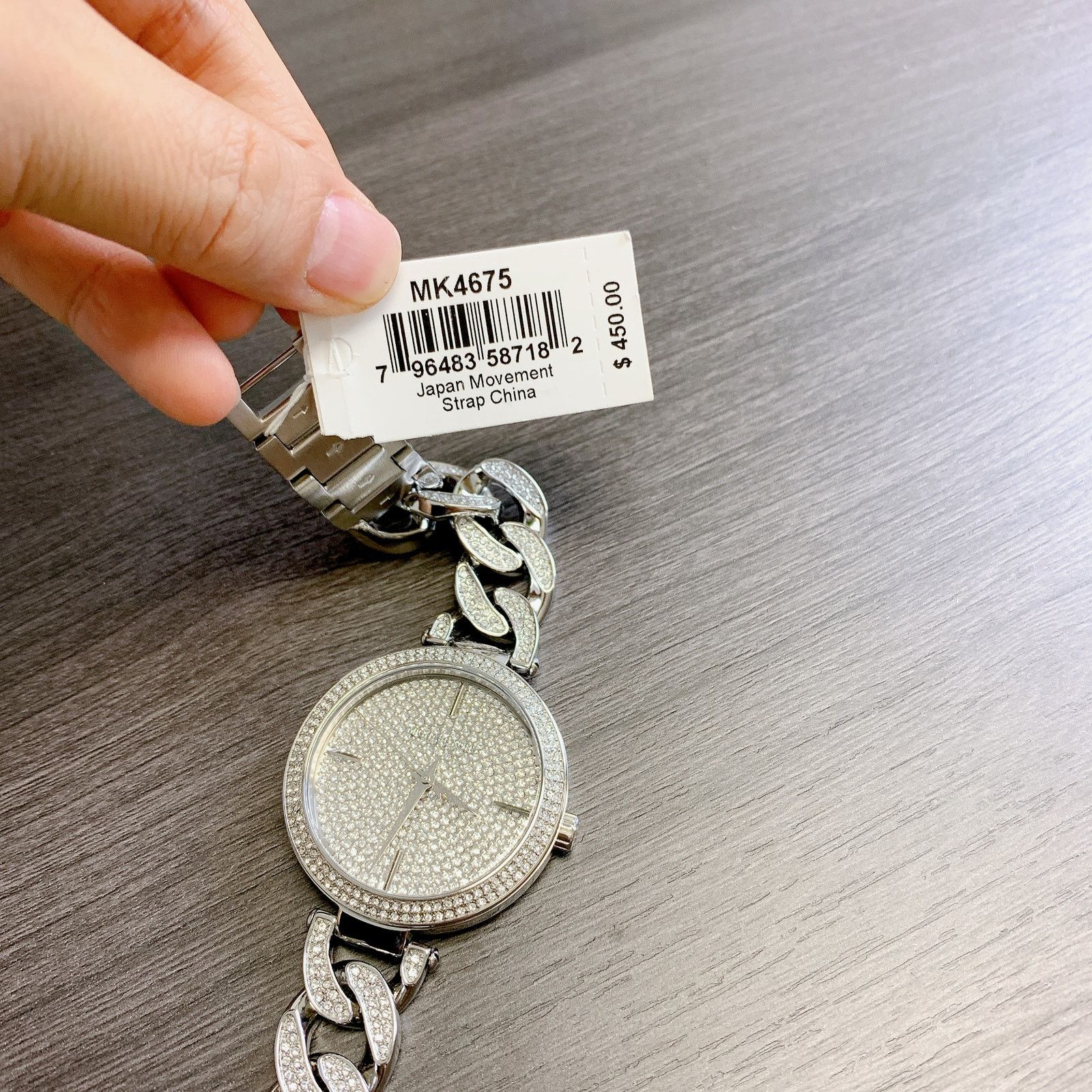 Michael Kors Michael Kors MK4675 Catelyn Silver Glitz Chain Stainless Size ONE SIZE - 8 Thumbnail