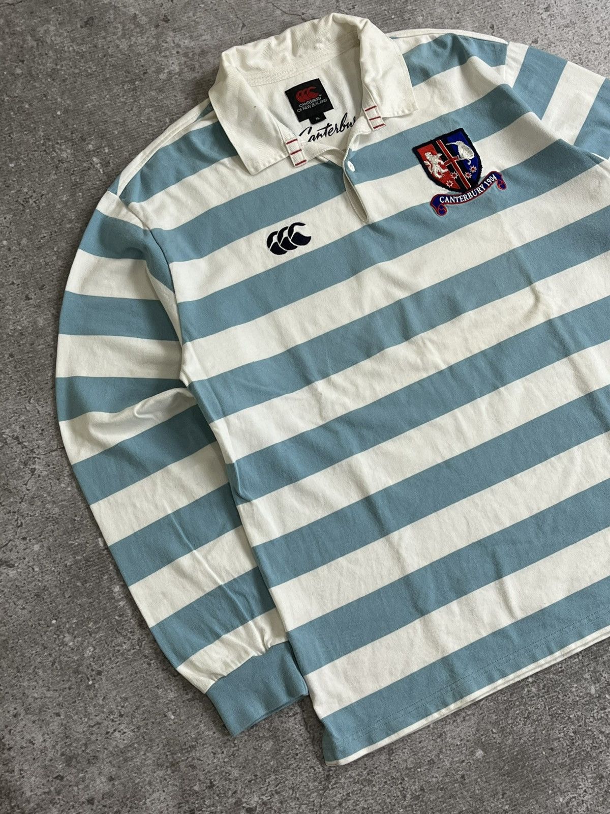 Canterbury of New Zealand Vintage Canterbury 1904 Embroidered Rugby Shirt Size US XL / EU 56 / 4 - 4 Thumbnail