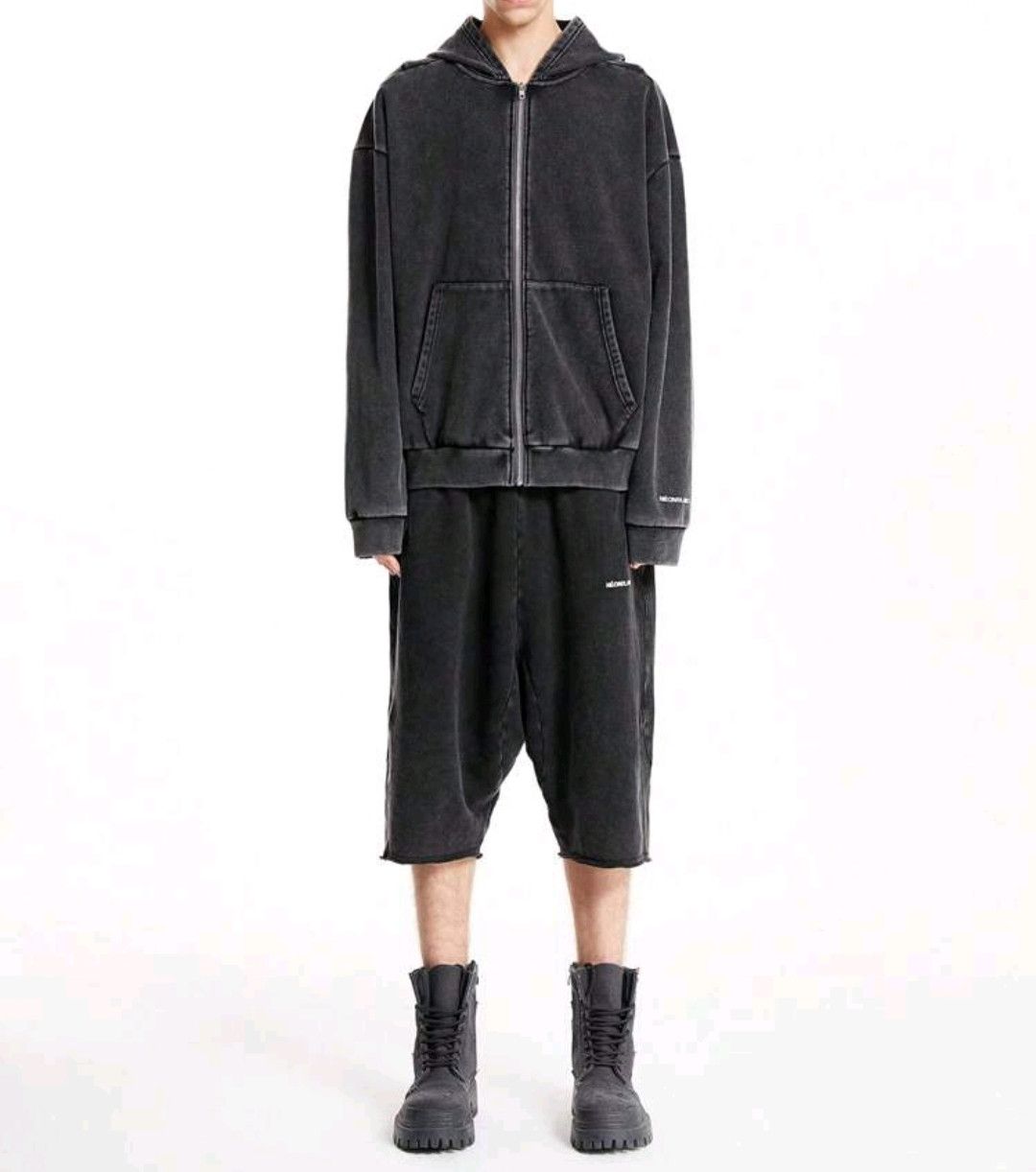 Japanese Brand Oversized Big Pocket Washed Simple Distressed Hoodies Size US S / EU 44-46 / 1 - 3 Thumbnail