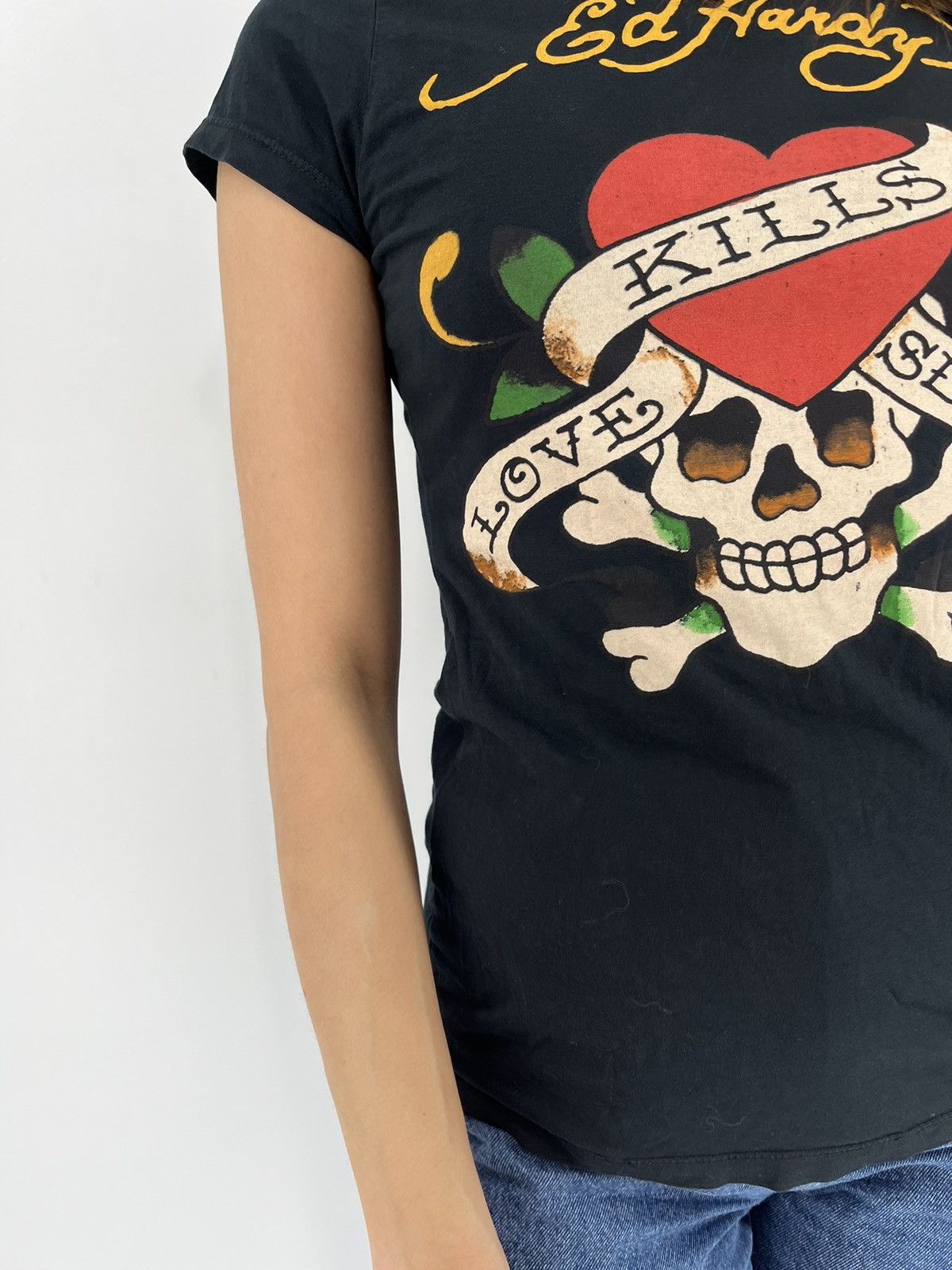Christian Audigier Vintage Y2K Christian Audigier Women’s Rhinestones T-Shirt Size M / US 6-8 / IT 42-44 - 5 Thumbnail