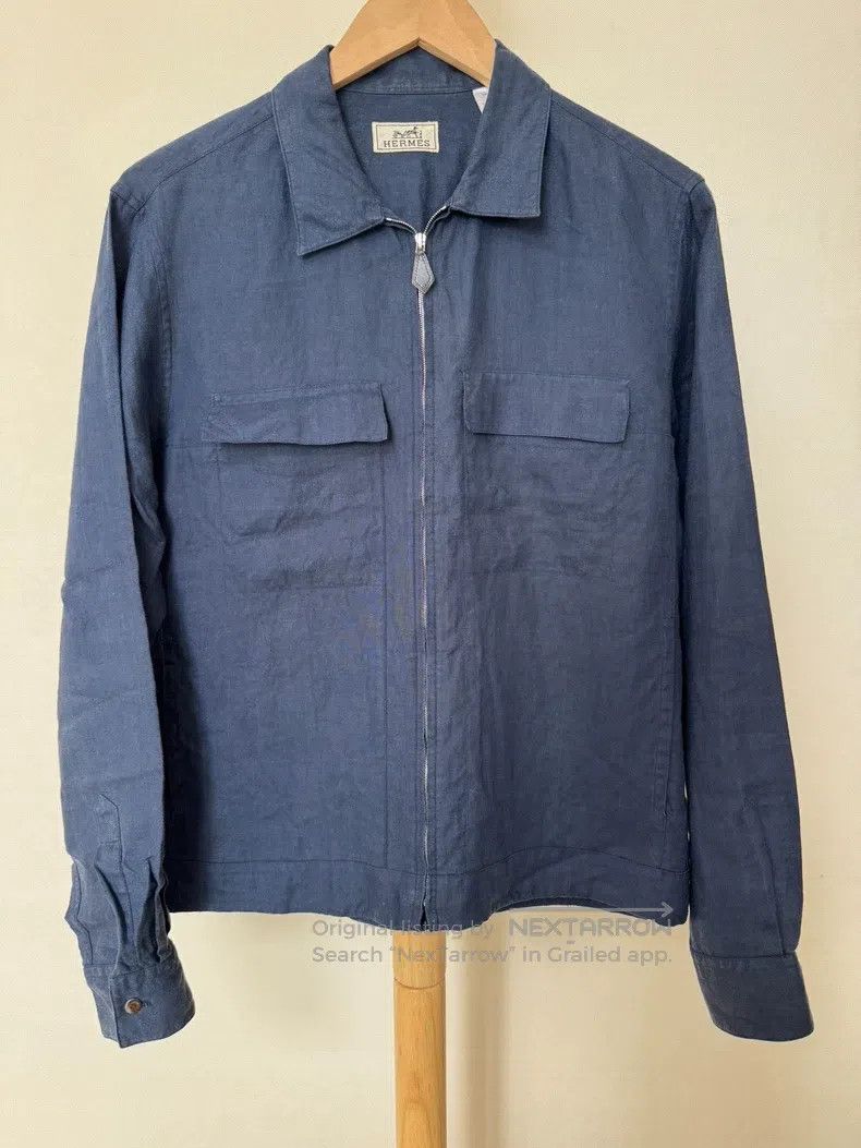 Hermes Hermes Linen Jacket, 100% Linen Size US XXS / EU 40 - 1 Thumbnail