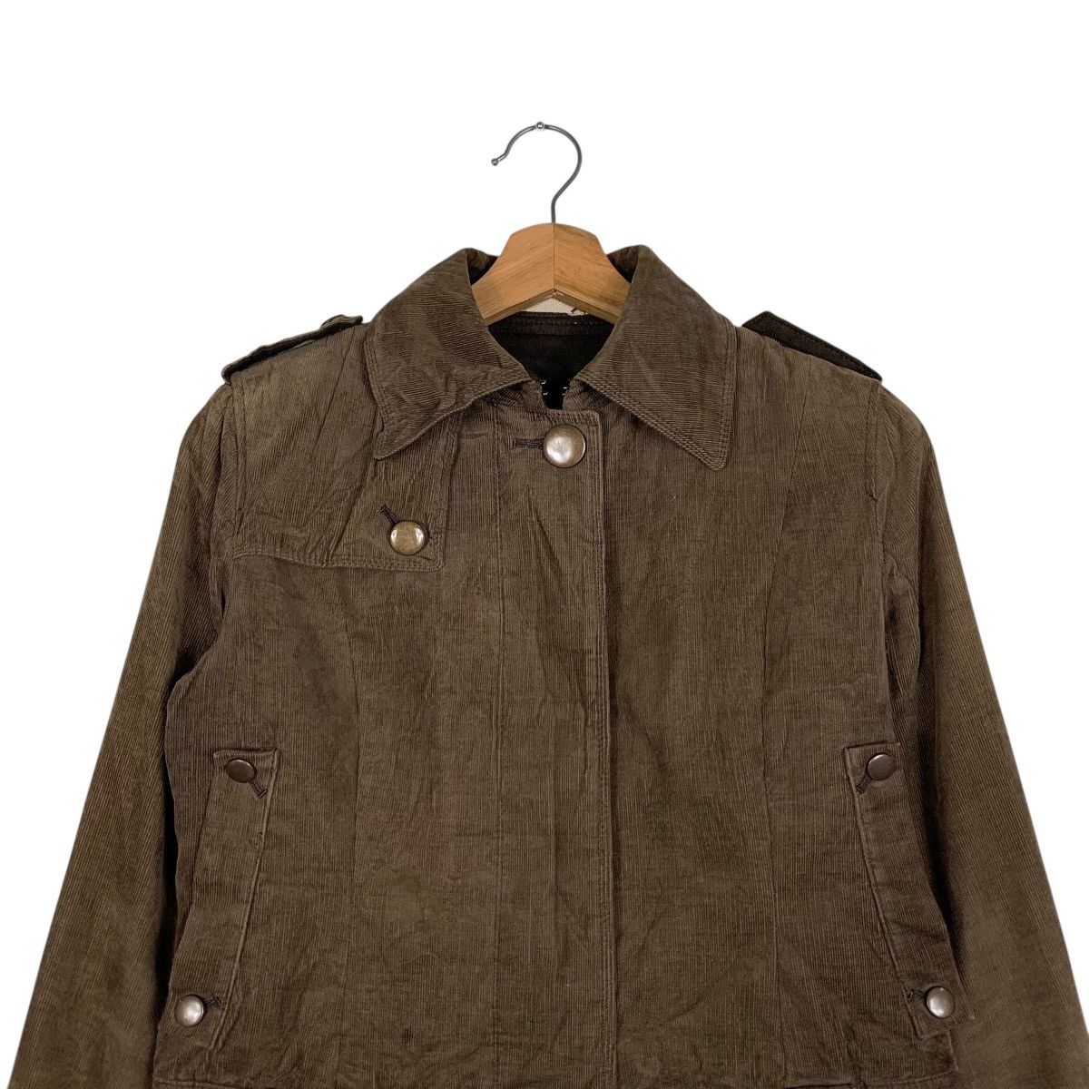 Japanese Brand UNIVERSAL LANGUAGE Crop Belted Jacket #1528-C68 Size XS / US 0-2 / IT 36-38 - 2 Thumbnail