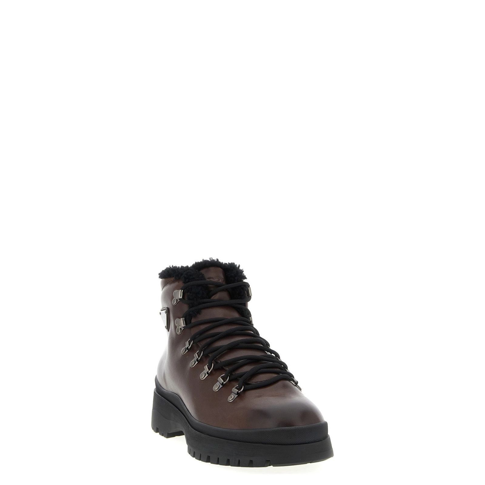 Prada PRADA Brixxen Brown Wool/Leather Boots New And Authentic (Me Size US 10 / EU 43 - 2 Thumbnail