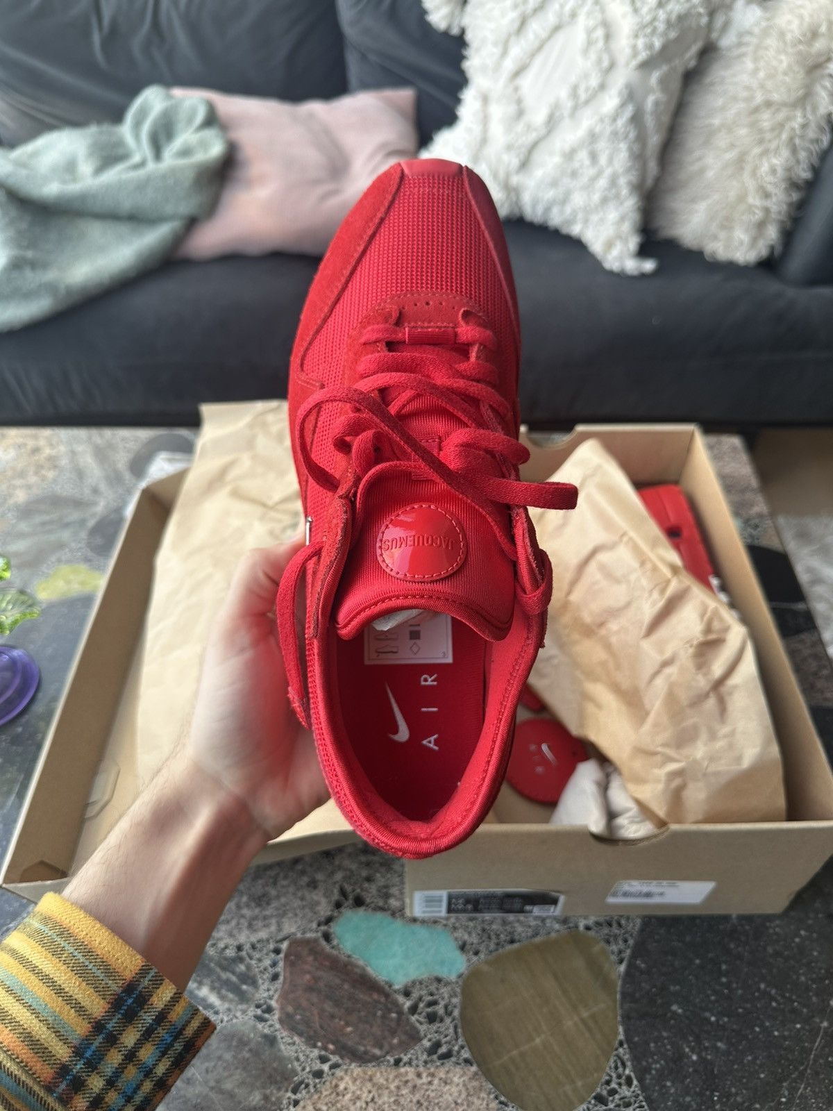 Jacquemus × Nike Air Max 1 x Jacquemus red Size US 12 / EU 45 - 5 Thumbnail