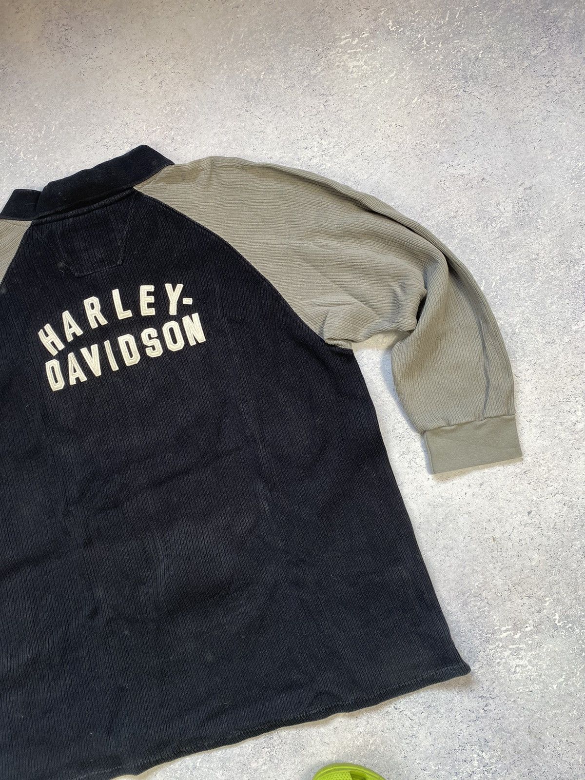 Harley Davidson × Vintage Vintage Harley Davidson Men’s Velvet Sweatshirt With Logo Size US L / EU 52-54 / 3 - 5 Thumbnail