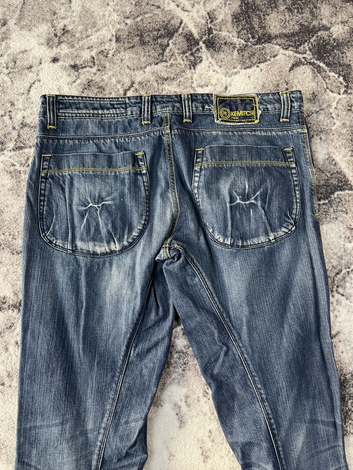 Other Kemitch Distressed Slim Biker Jeans Y2K Italy Size US 37 - 11 Thumbnail