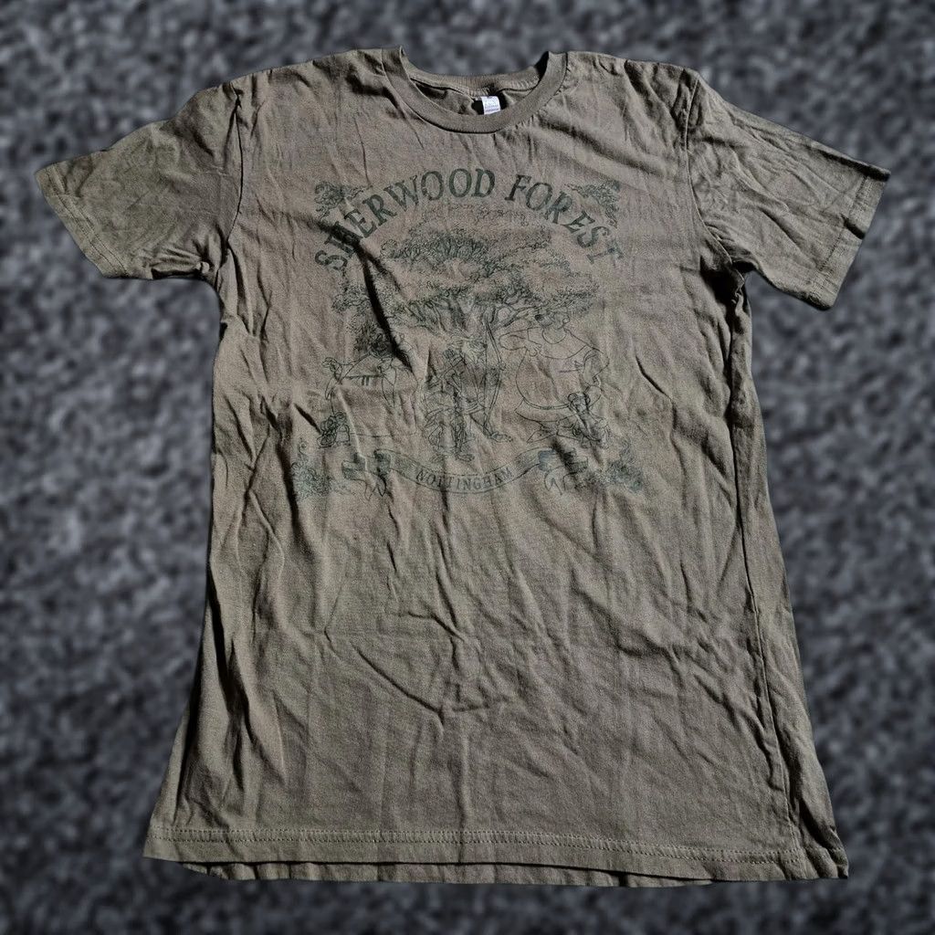 Vintage Zunni Adult M T-Shirt Robin Hood Green Crew Neck Short Sleeve Slim Fit Home Hooded 90s Vintage? Size US M / EU 48-50 / 2 - 1 Thumbnail