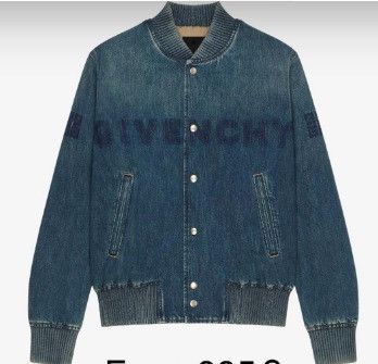 image of Givenchy O1Srvl11E0224 Denim Jackets In Dark Blue, Men's (Size Small)