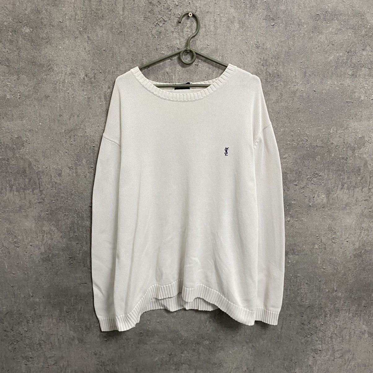 Yves Saint Laurent Heavy YSL Sweater Knit Thick Yves Saint Laurent Sweatshirt Size US XXL / EU 58 / 5 - 1 Thumbnail