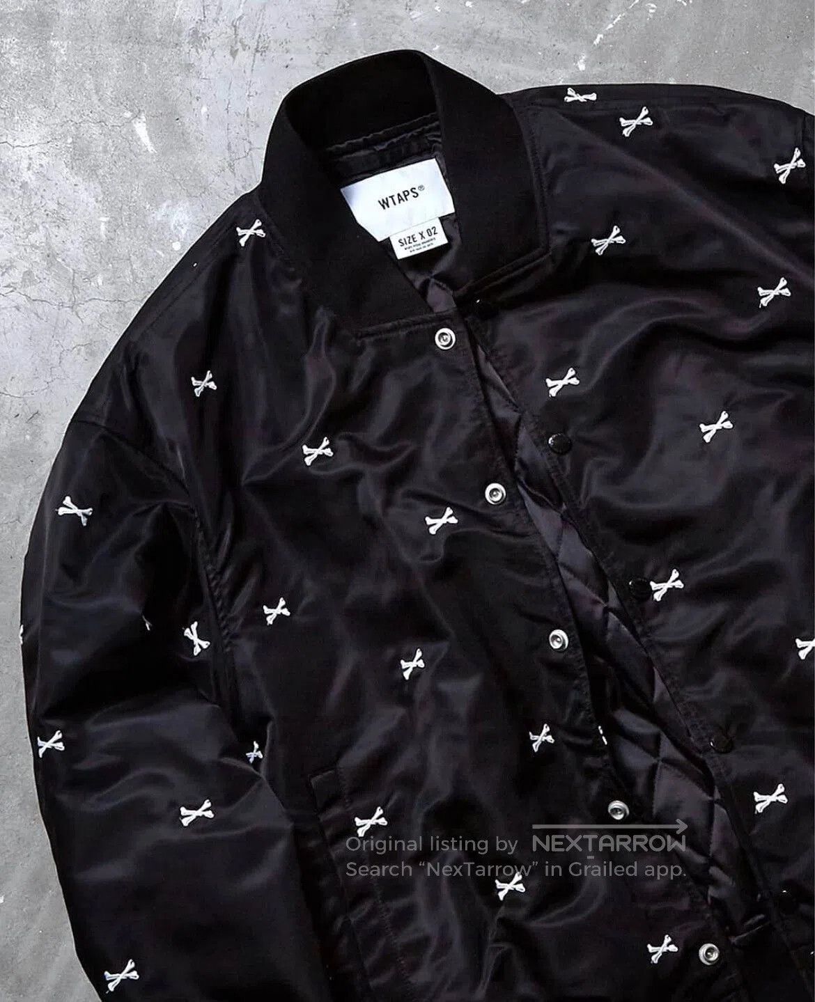 Other navy blue bone pattern bomber jacket. Size S / US 4 / IT 40 - 8 Thumbnail