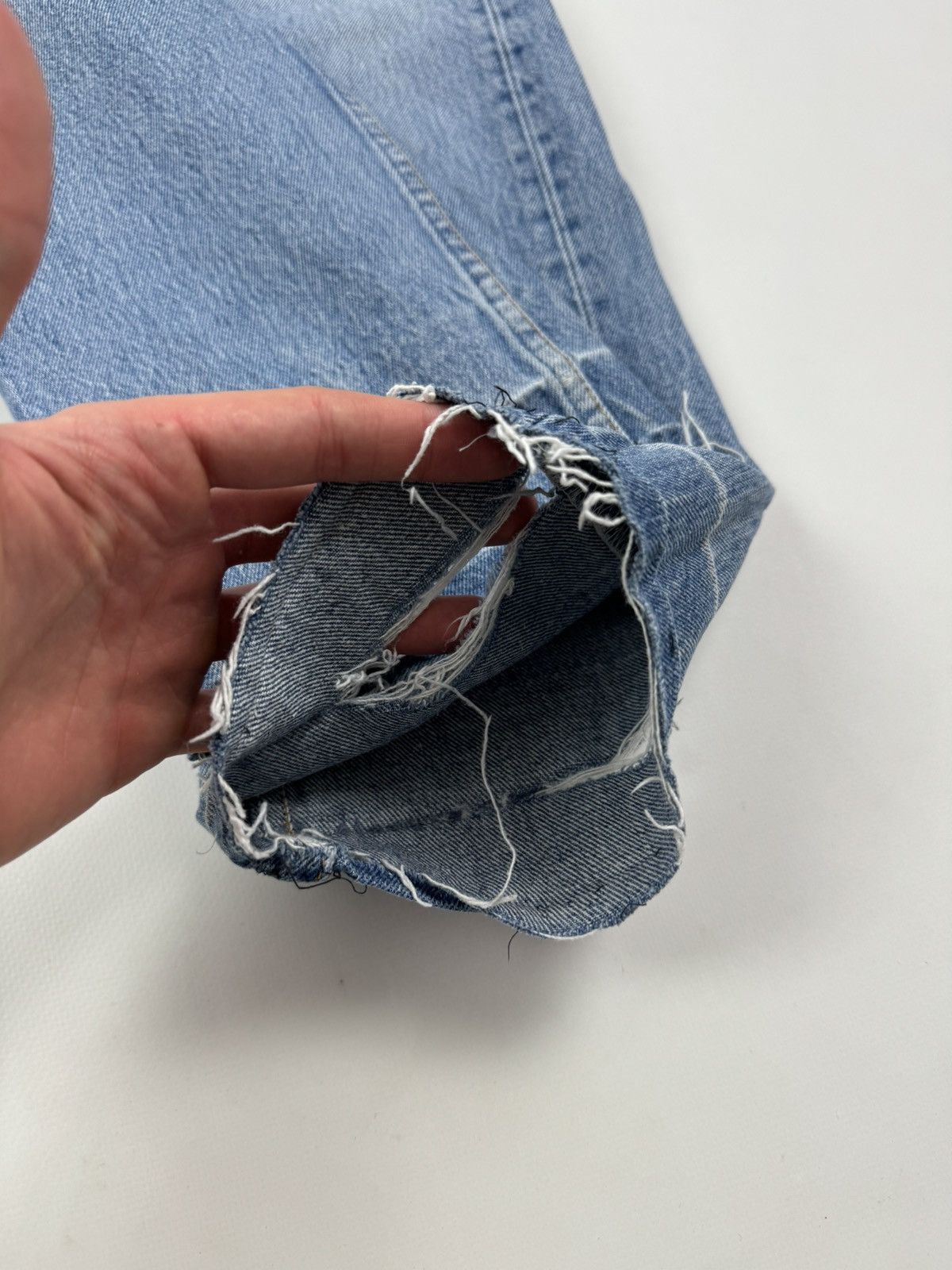 Levi's 1990’s Vintage Levi’s 501 Repaired Washed Denim Jeans USA Size US 31 - 4 Thumbnail