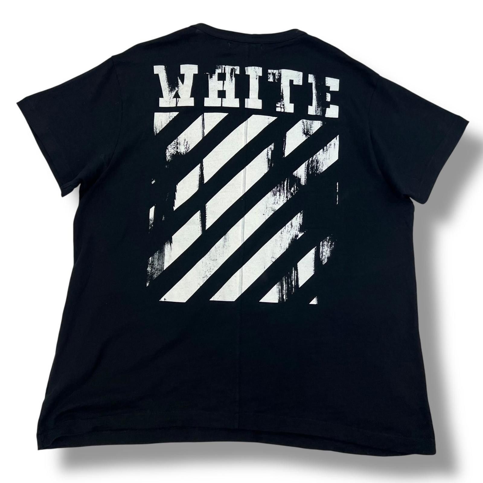 Off-White Off-White Black Caravaggio T-Shirt Size US L / EU 52-54 / 3 - 3 Thumbnail