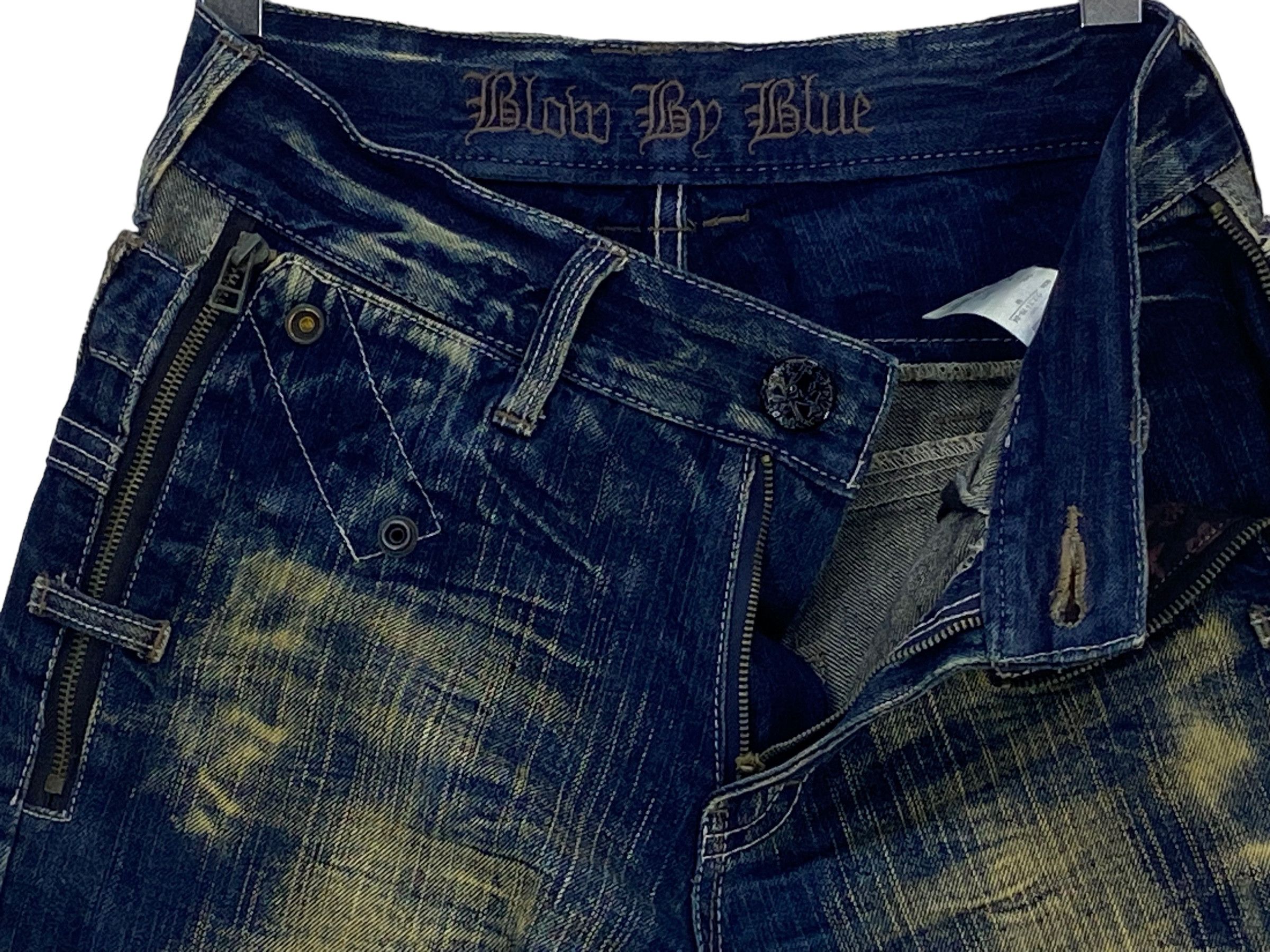 Japanese Brand Double Waist Jeans Japanese Punk Rock Traditional Trim Pants Size US 30 / EU 46 - 7 Thumbnail