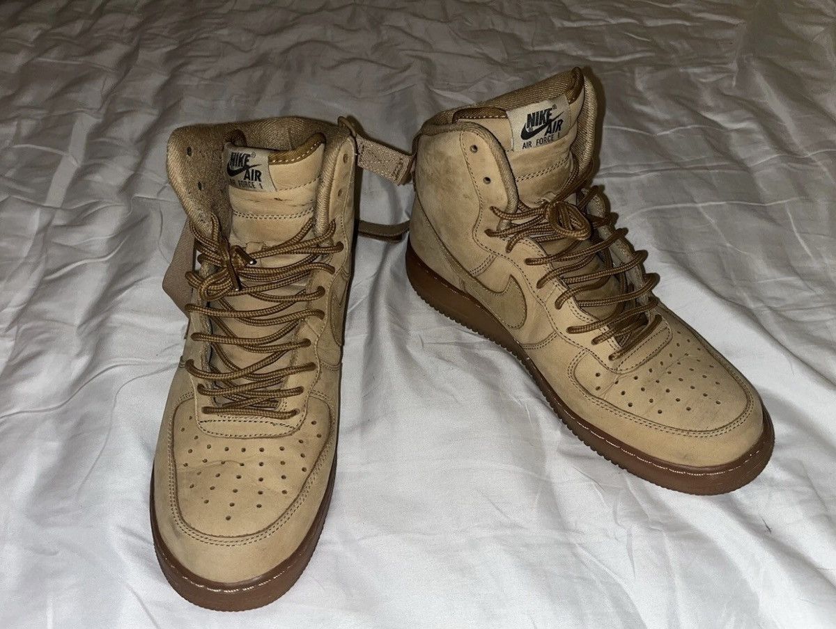 Nike Nike Air Force 1 High Flax - Size 10.5 Mens Used Size US 10.5 / EU 43-44 - 8 Thumbnail